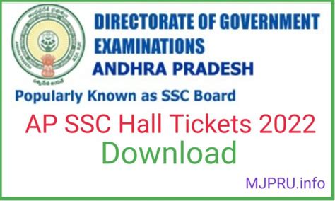 bse.ap.gov.in 10th hall ticket 2024